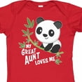 thumbnail image 4 of Inktastic My Great Aunt Loves Me Cute Panda Boys or Girls Baby Bodysuit, 4 of 5