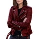 thumbnail image 1 of Minnieouse Chaqueta de moto ligera y transpirable para mujer, chaqueta de motociclista para paseos largos, chaquetas para mujer Abrigos y chamarras Vino 2XL, 1 of 6