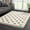 Charcoal, Beige / Alstead, variant on BoutiqueRugs Howth Boho Moroccan Geometric Shag with Tassels for Living Room, Bedroom - Beige, Charcoal, Gray - 7'10" x 10' (8x10)