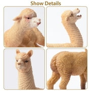 TOYMANY 8PCS Alpaca Figures Llama Figurines - Plastic Forest Jungle Animal Toy Figurines for Kids Boys Girls Age 3-5 6-12