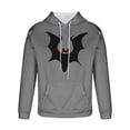 thumbnail image 4 of WXLWZYWL Funny Halloween Hoodies for Men Bat Design Shirt for Men with Pocket Drawstring Sweatshirt Hooded Costumes Pullover Tops Plus Size, 4 of 5