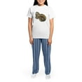 thumbnail image 4 of CafePress - Gold Norse Dragon Women's Light Pajamas - Women's Short Sleeve Print T-Shirt and Pants Light Cotton Pajama Set, 4 of 7