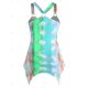 thumbnail image 2 of Más el tamaño del tinte del lazo del anillo o pañuelo Hem Tank Top Rosegal Camisetas sin mangas de talla grande, 2 of 5