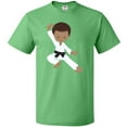 thumbnail image 3 of Inktastic African American Boy, Karate Boy, Kata, Black Belt T-Shirt, 3 of 5