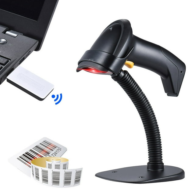 Manual de 2.4G / automática de mano 1D Barcode Scanner Reader es compatible inversa Tipo de Abody Escáner de código de barras