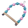 thumbnail image 2 of Wooden For Perching Birdwatching Foot And Cage Accessory And Home Decor With Colorful Beads And Bells, 2 of 5