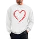 thumbnail image 2 of Ceisia Men's Regular-Fit Crew-Neck Double-Heart Hand-Drawn Printed Casual Sweatshirt Gift, 2 of 6
