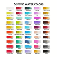 thumbnail image 4 of Watercolor Paint Set,50 Colors in Portable Box,Water Colors Paint Adult Set with Watercolor Brushes,Water Color Set for Beginners & Professionals, Perfect Travel Watercolor Set for Artists, 4 of 8