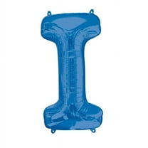Anagram 86455 32 in. Letter I Shape Foil Balloon Blue