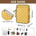 thumbnail image 3 of Haosy Accordion File Organizer Zipper Binder 500 Sheet 6-Tab Expanding File Folder Multi-Pocket 1.2 Inch 3 Ring Grid Lines, 3 of 7