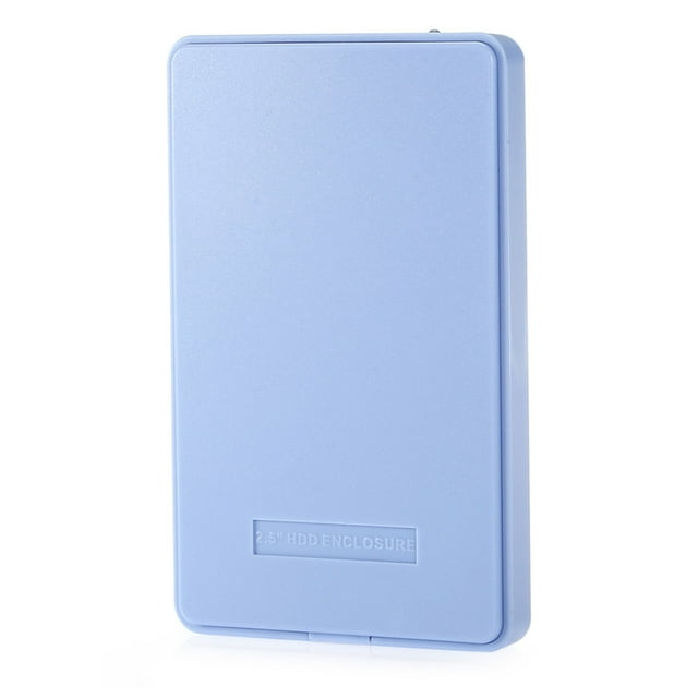 2.5-inch IDE Parallel Port External Hard Drive Enclosure with USB2.0 Interface, M110E Chipset, 480Mbps Transfer Rate, ABS Material - Blue (Model 22I82-RTK) for Laptop HDD