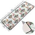 thumbnail image 2 of Dreamtimes Vintage Tropical Flamingo Hallway Runner Rug 2'x6' Kitchen Rug with Rubber Backing Anchor Palm Leaves Non Slip Entryway Rug Runner Washable Soft Area Rug for Hallway Bedroom Kitchen Decor, 2 of 6