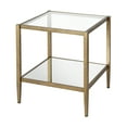 thumbnail image 4 of Evelyn&Zoe 20" Brass Metal/Glass Side Table, 4 of 8