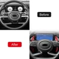 thumbnail image 4 of for Hyundai for Tucson 2022 - 2024 Red Steering Wheel Paddle Shift Extension 2 pcs -, 4 of 4