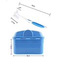 thumbnail image 5 of FrostHike Denture And Retainer Cleanning Set Denture Cleaning Case And Denture Brush (blue), 5 of 5