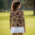 thumbnail image 4 of Garronmavis Duck Camo Women's Golf Shirt and Sun Visor Hat Set Adjustable Fashion Baseball Golf Cap Golf Tennis Shirts Breathable Fabric 4-Way Stretch for Camping Fishing Music Festival, 4 of 7