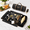Black - Gold, variant on Bartender Kit Bag With Cocktail Shaker Set - Waxed Canvas Traveling Bar Tools 17-pc Travel Mixology Bartending Kits Mobile Roll S