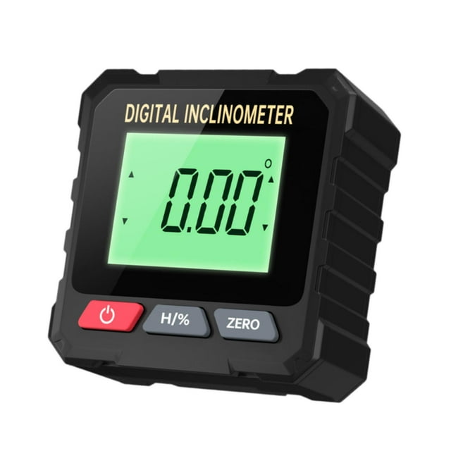 Inclinómetro digital, pantalla retroiluminada clara, práctico transportador digital, nivel de burbuja electrónico para la construcción de
