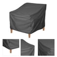 thumbnail image 4 of Funda para Silla de Patio, Tela Oxford Resistente Al Agua y Al Polvo, SE Adapta A la Mayoría de Sillones Giratorios de Patio Con Coreas de Sujeción, Cordón Elástico en El, 4 of 7