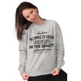 thumbnail image 5 of Beauty Dreams Cute Inspirational Women Crewneck Sweatshirt Brisco Brands S, 5 of 5