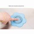 thumbnail image 2 of 3pcs blue Shower Drain Hair Catcher Bathroom Accessories Drain Cover Sturdy Silicone Drain Protector Hair Stopper with Suction, 2 of 5