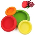 thumbnail image 1 of Reduces Food Waste Reusable Silicone Food Savers, Premium Silicone Dishwasher Safe Set For Eco-Friendly Storage Solutions, 1 of 5