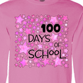 thumbnail image 4 of Inktastic 100 Days of School Stars in Pink Long Sleeve T-Shirt, 4 of 5