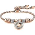 thumbnail image 1 of Bracelet Arbre de Vie Femme avec Pendentif Arbre de Vie Zircone, Réglable, 1 of 5