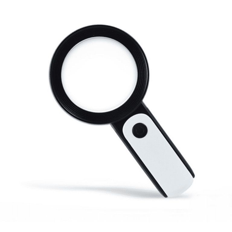 Meromore 30x Magnifying Glass with 18 LED Lights, Black 