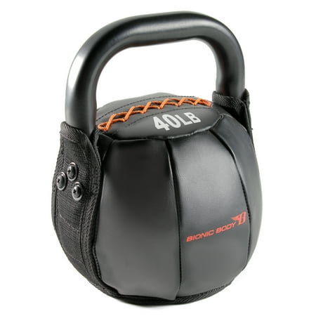 Bionic Body by Marcy Soft Kettlebell with Handle for Weightlifting, Conditioning, Strength and core Training 40lb BBKB-40