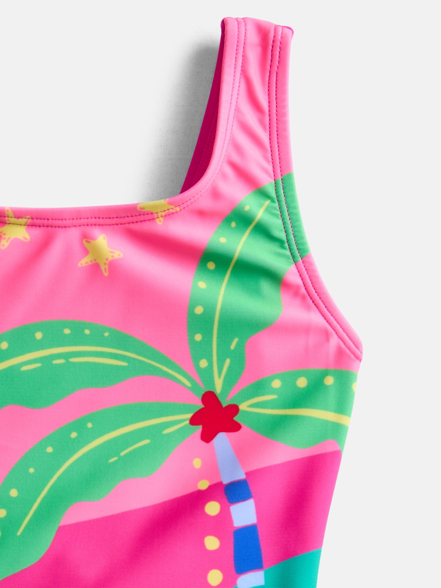 Wonder Nation Girls Triple Strap Asymmetrical Swim One-Piece, Sizes 4-17