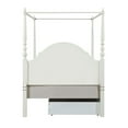 thumbnail image 3 of Acme Dorothy Twin Bed (Wooden Poster) Ivory, 3 of 5