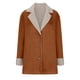 thumbnail image 4 of Chaquetas y abrigos casuales de manga larga sin capucha para mujer, abrigo de invierno cálido compuesto con cuello de solapa y botones, abrigo para mujer, 4 of 6