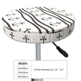 thumbnail image 4 of Naloa Anchors and Ropes Round Bar Stool Cushion Cover 12-14 inch, Fits Kitchen, Office, Restaurant Chairs - 13 inch, 4 of 7
