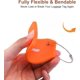 thumbnail image 4 of Etiquetas para equipaje de 2 piezas, juego de etiquetas de identificación para maletas, etiquetas para bolsos, accesorios de viaje para equipaje facturado, equipaje de mano y bolsos Naranja, 4 of 5