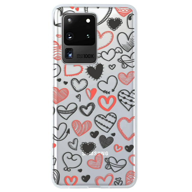 Funda Protector InstaCase para Galaxy S20 Ultra Antigolpes Corazones