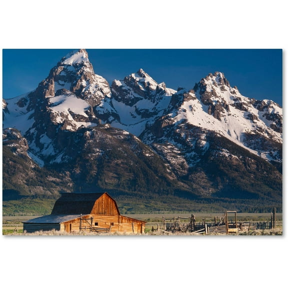 Trademark Fine Art "John Moulton Barn" Canvas Art by Michael Blanchette Photography