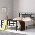 thumbnail image 2 of Hodedah Complete Metal Queen-Size Bed with Headboard-Footboard in Black Finish, 2 of 4