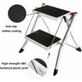 thumbnail image 2 of Folding Step Stool Kitchen Stool Mini Step Ladder Foldable Stool Max Load 150kg, Step Stool for Adults, Small Step Ladder, Foldable Step Stool, Easy to Store, for Beds Kitchen Pantry Office Travel, 2 of 7