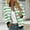 Green(New), variant on PNTUTB Coats for Women Striped Print Zipper Pocket Casual Long Sleeve Jacket