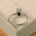 thumbnail image 2 of 2.20Ct Emerald Cut Lab-Created Black Diamond Women Wedding Ring 14K White Gold Plated, 2 of 3