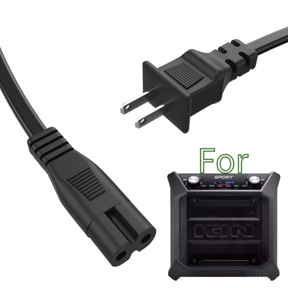 K-MAINS AC Power Cord Compatible With ION Audio Sport IPA84 Tailgater XL IPA103 IPA127 Party Speaker