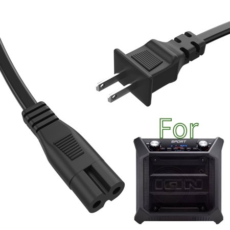 K-MAINS AC Power Cord Compatible With ION Audio Sport IPA84 Tailgater XL IPA103 IPA127 Party Speaker