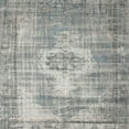 thumbnail image 1 of Ahgly Company Indoor Square Contemporary Pale Silver Gray Abstract Area Rugs, 4' Square, 1 of 6