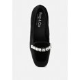 thumbnail image 6 of LAMINGTON Diamante Embellished Velvet Loafers in Black, 6 of 6