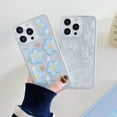 thumbnail image 5 of SaniMore Case for iPhone 14 Pro (6.1" 2022), Little Fresh Flower Backplane Transparent Anti-yellow for Girls Women Slim Fit Lightweight Shockproof Anti-fall Shell, F-Colorful Flower, 5 of 9