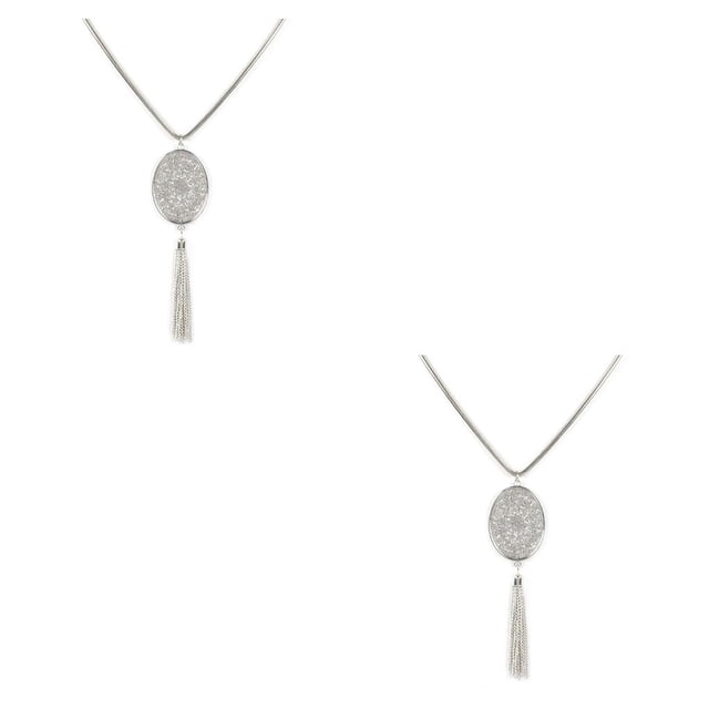 Qarigey Collar de mujer Collares de borlas únicos para decoración diaria Dorado, redondeado Type2 NO2 Qarigey CBP201613