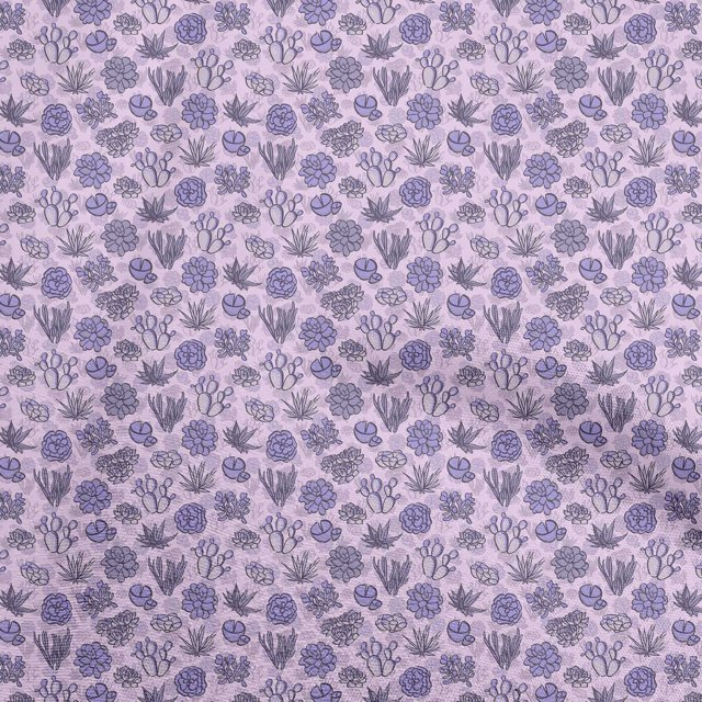 oneOone Velours Pastel Violet Tissu Robe Tissu Tissu Imprimé par la Cour 58 Pouces de Large
