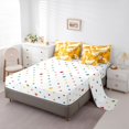 thumbnail image 5 of jejeloiu Cute Gooses Twin Bedding Sets 7-Piece,Fruit Orange Bedding Comforter Set,Rustic Farmhouse Cabin Sheet Sets For Girls Kids Boys,Microfiber Bedroom Decor Reversible, 5 of 8