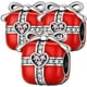 thumbnail image 1 of Charm corazón circonias XmasGift01 3 Piezas Plata S925 Chapa Separador Regalo Navideño Rojo/Plata/Rosa Caja Blanca 3x3cm., 1 of 3